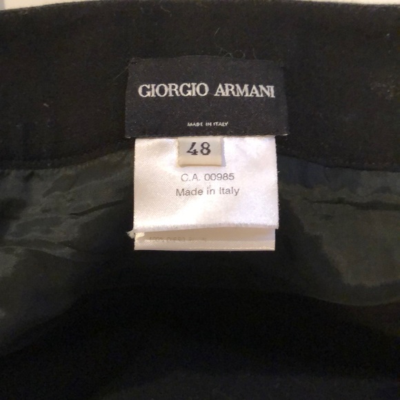 Giorgio Armani Black BORGO 21 Wool Flounce Skirt - Picture 2 of 3